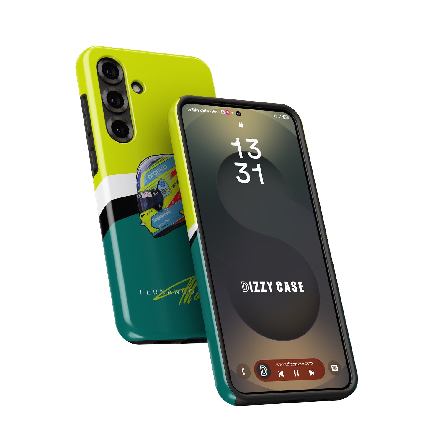 Alonso F1 Helmet Livery Case for Galaxy | DIZZY CASE