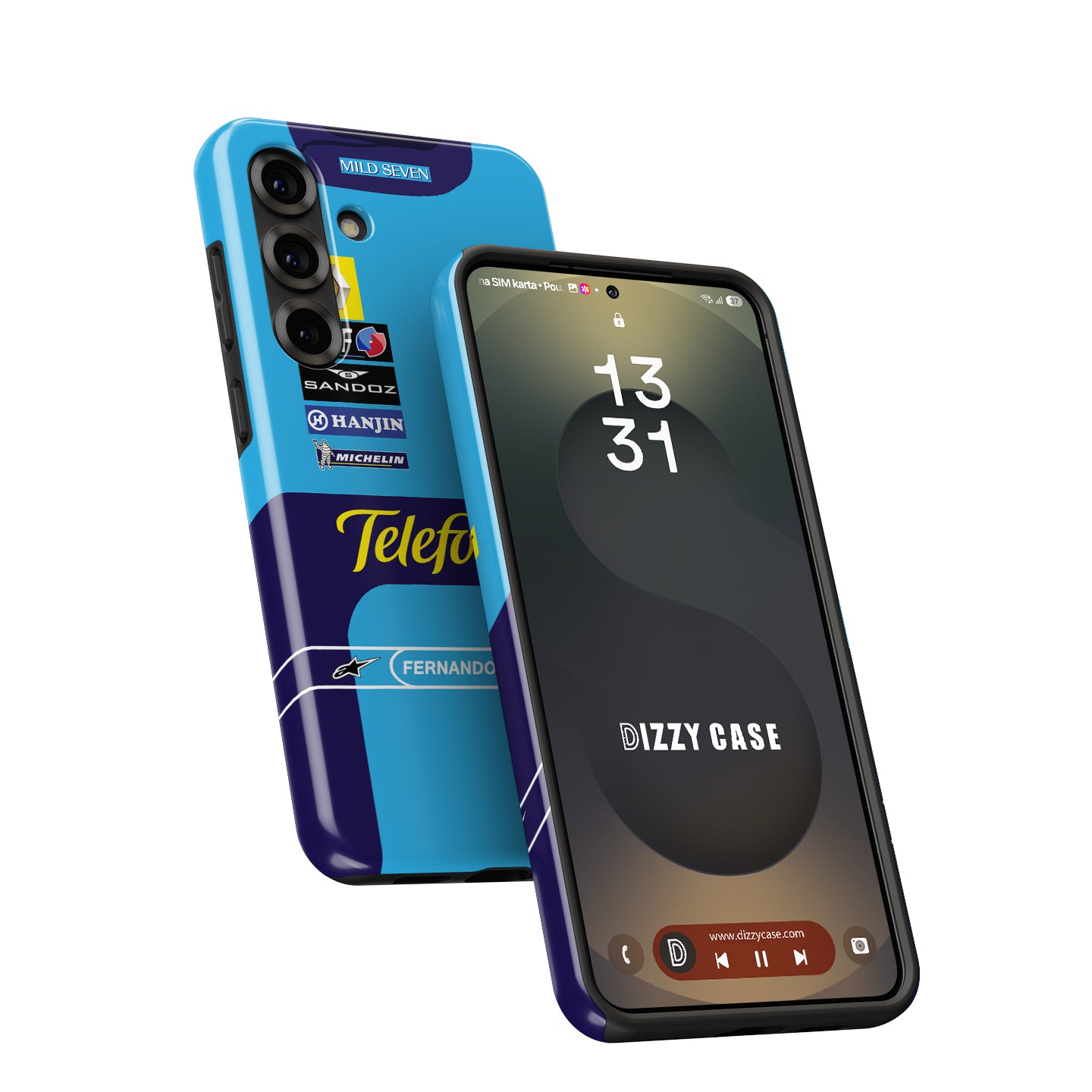 Fernando Alonso Renault 2004 Galaxy Case – Legendary F1 Design | DIZZY CASE