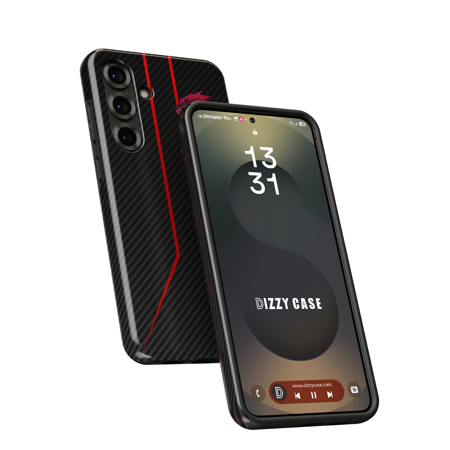 Funda para teléfono DIZZY Neon Revolution AK-47: vitalidad desatada