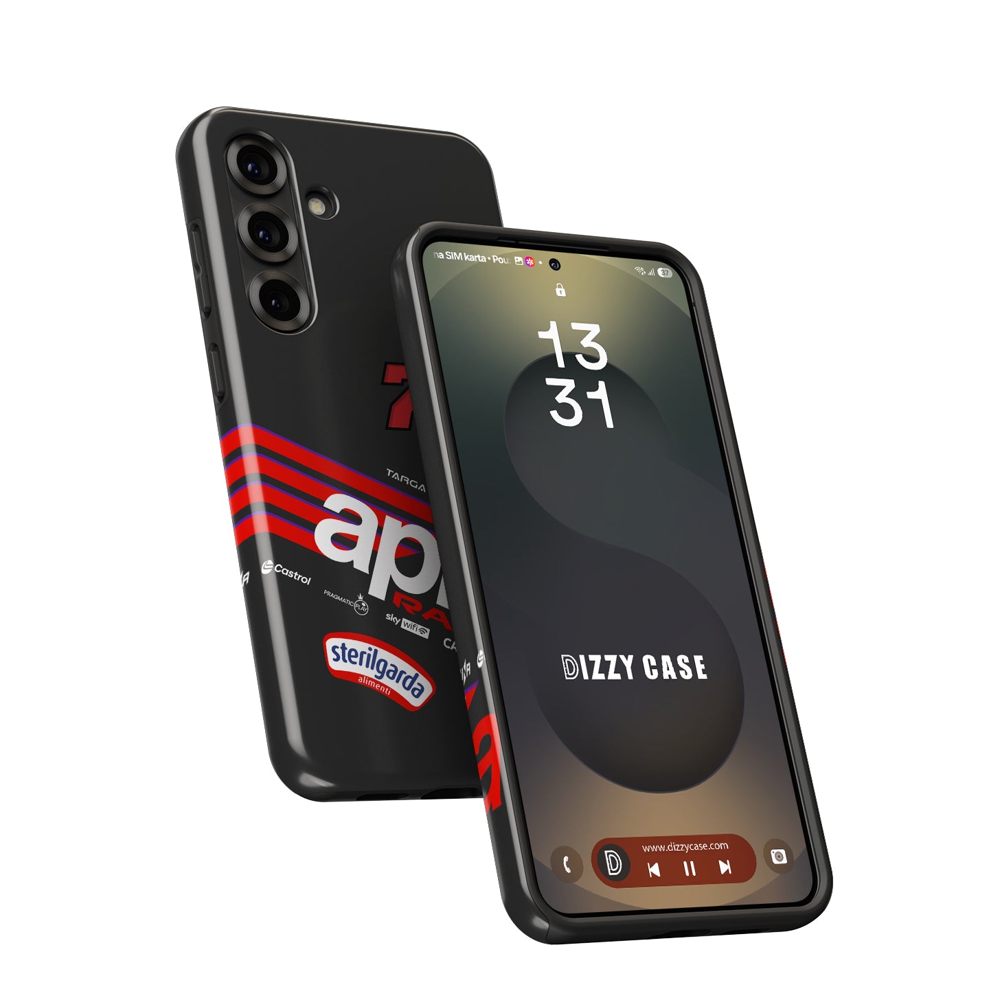 Marco Bezzecchi 2025 MotoGP Phone Case – Aprilia Racing Livery Design for Samsung
