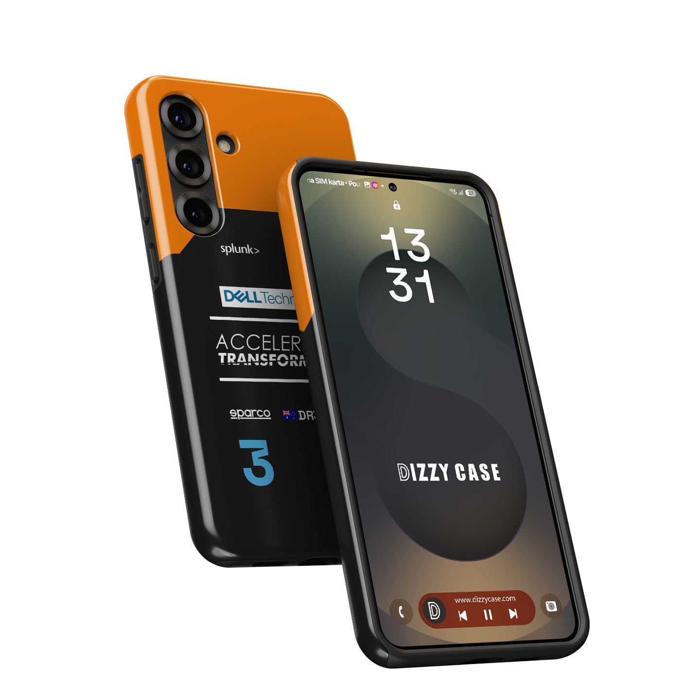 Daniel Ricciardo McLaren Livery Samsung Case - Snap & Tough | DIZZY CASE