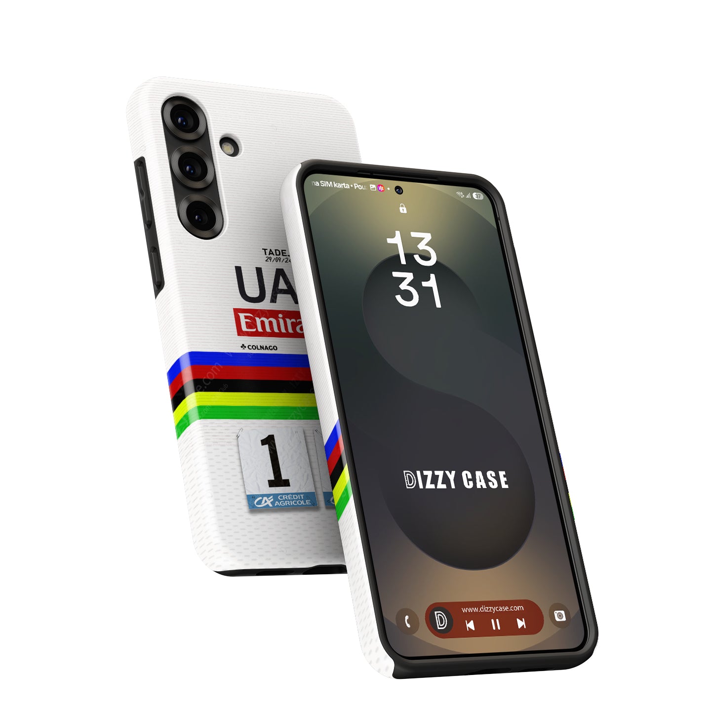 Tadej Pogačar Rainbow Jersey Tour of Lombardy Phone Case – Samsung Models