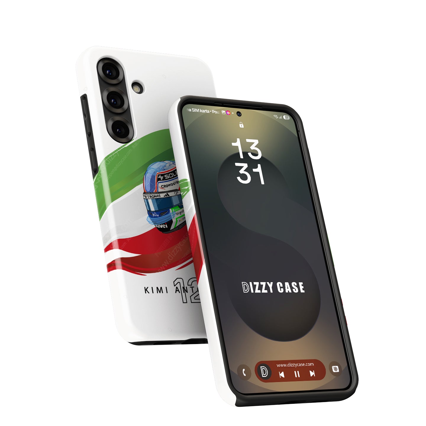 Andrea Kimi Antonelli 2025 Helmet Phone Case – Italian F1 Design for Samsung Galaxy | DIZZY CASE