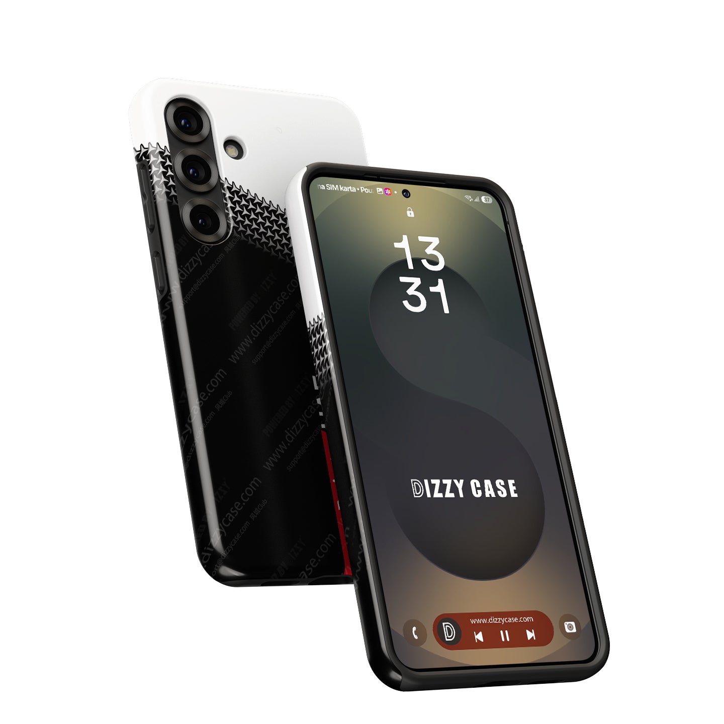 Colnago Y1RS Team Edition Phone Case – UAE 2025 Black & White Graphic (for Samsung) | DIZZY CASE