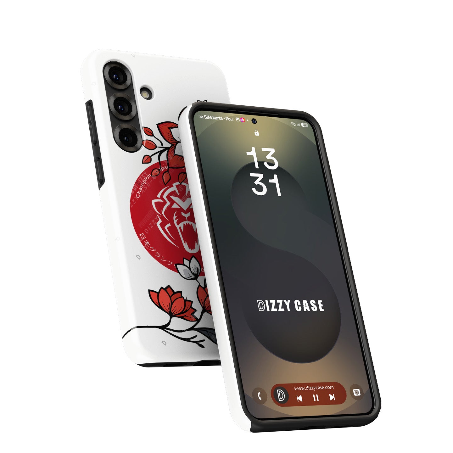 Max Verstappen 2025 F1 Japanese GP Helmet Edition Phone Case – Sakura Spirit Design (Samsung)