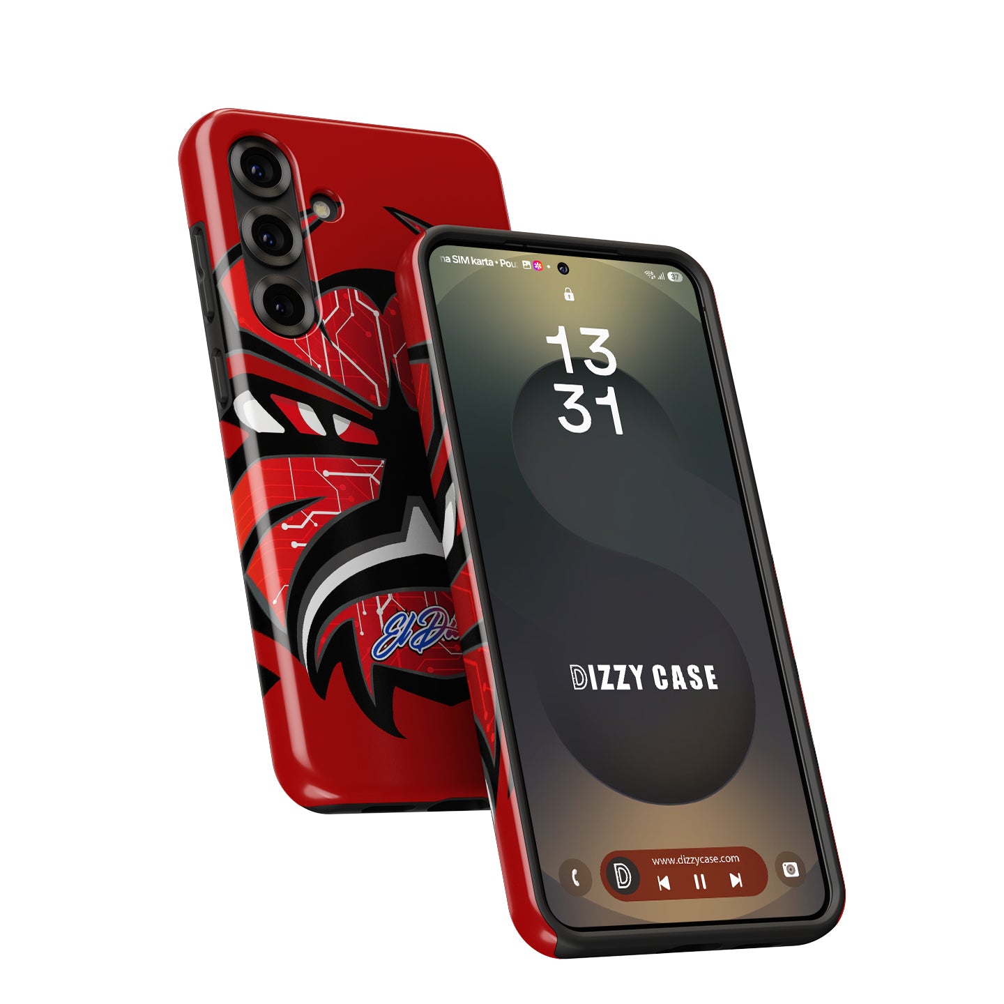 Unleash Your Racing Spirit: Fabio Quartararo Demon Helmet Livery Phone Case