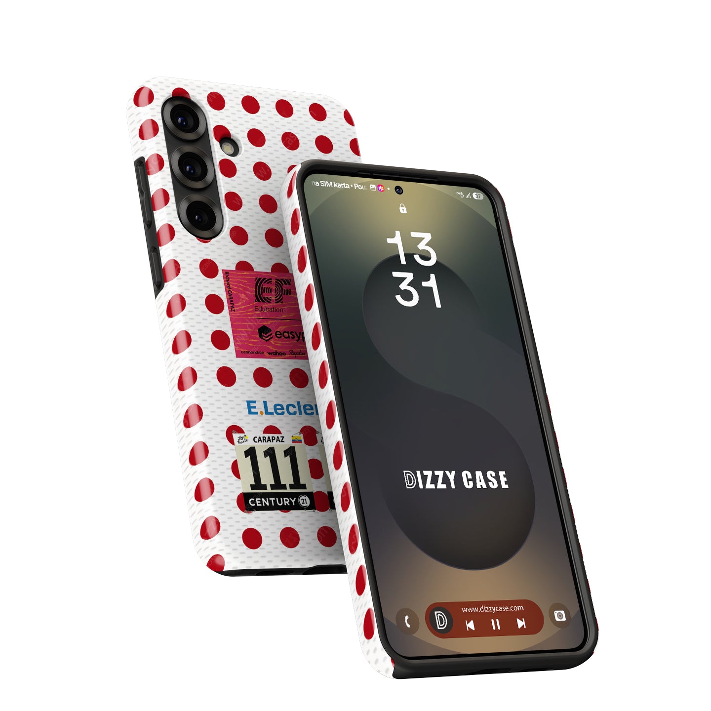 Richard Carapaz Polka Dot Jersey Phone Case: Peak Performance Protection