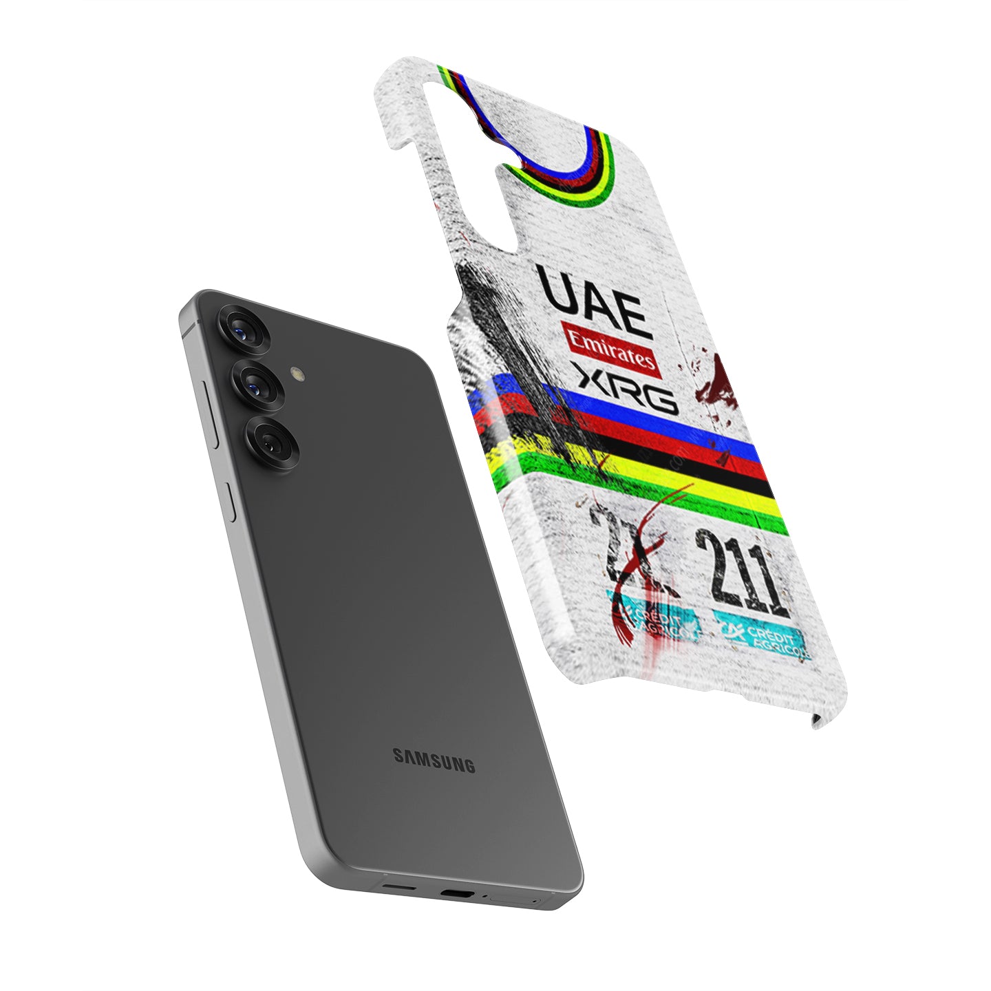 Milan-San Remo 2026 Champion — Tadej Pogačar #211 | UAE Team Emirates XRG Crash Edition Phone Case for Samsung Galaxy