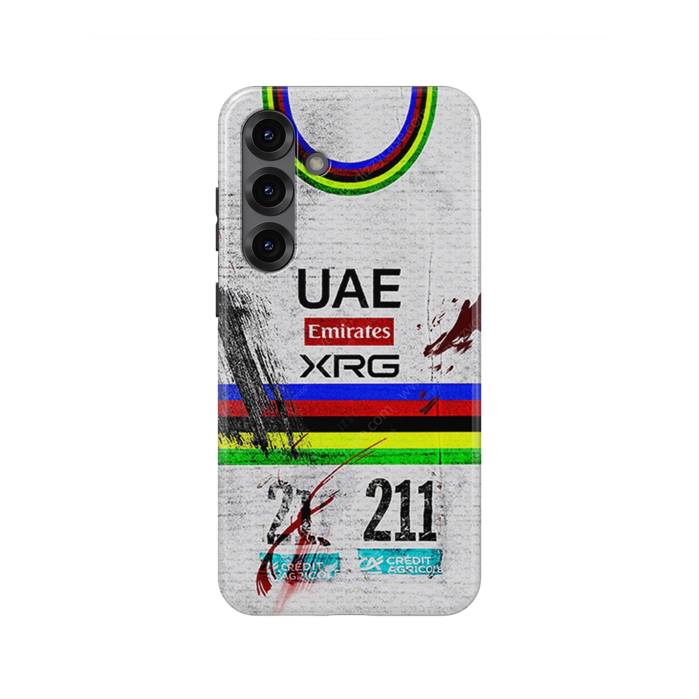 Milan-San Remo 2026 Champion — Tadej Pogačar #211 | UAE Team Emirates XRG Crash Edition Phone Case for Samsung Galaxy