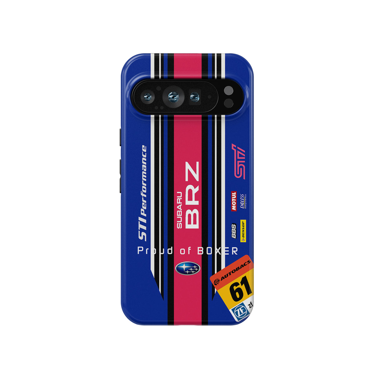 Get Ready for the Race with the SUPER GT Subaru BRZ GT300 Livery Phone Case