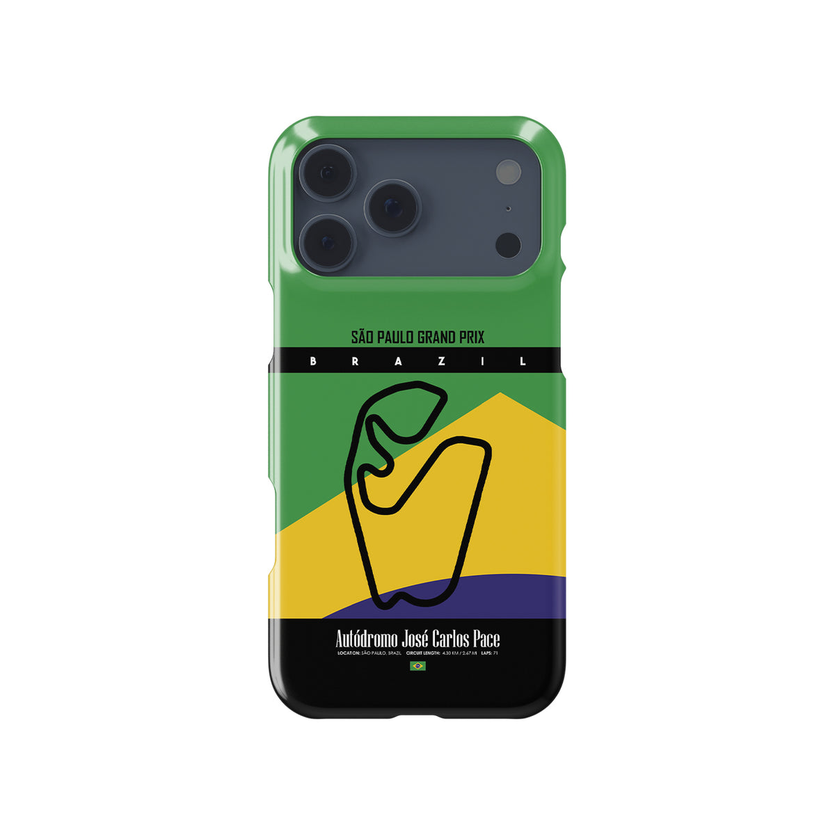 São Paulo Grand Prix iPhone Case – Iconic Track Map