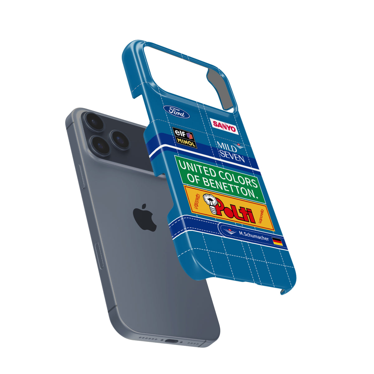 Michael Schumacher 1994 Benetton World Champion Formula 1 racing iPhone case view 3