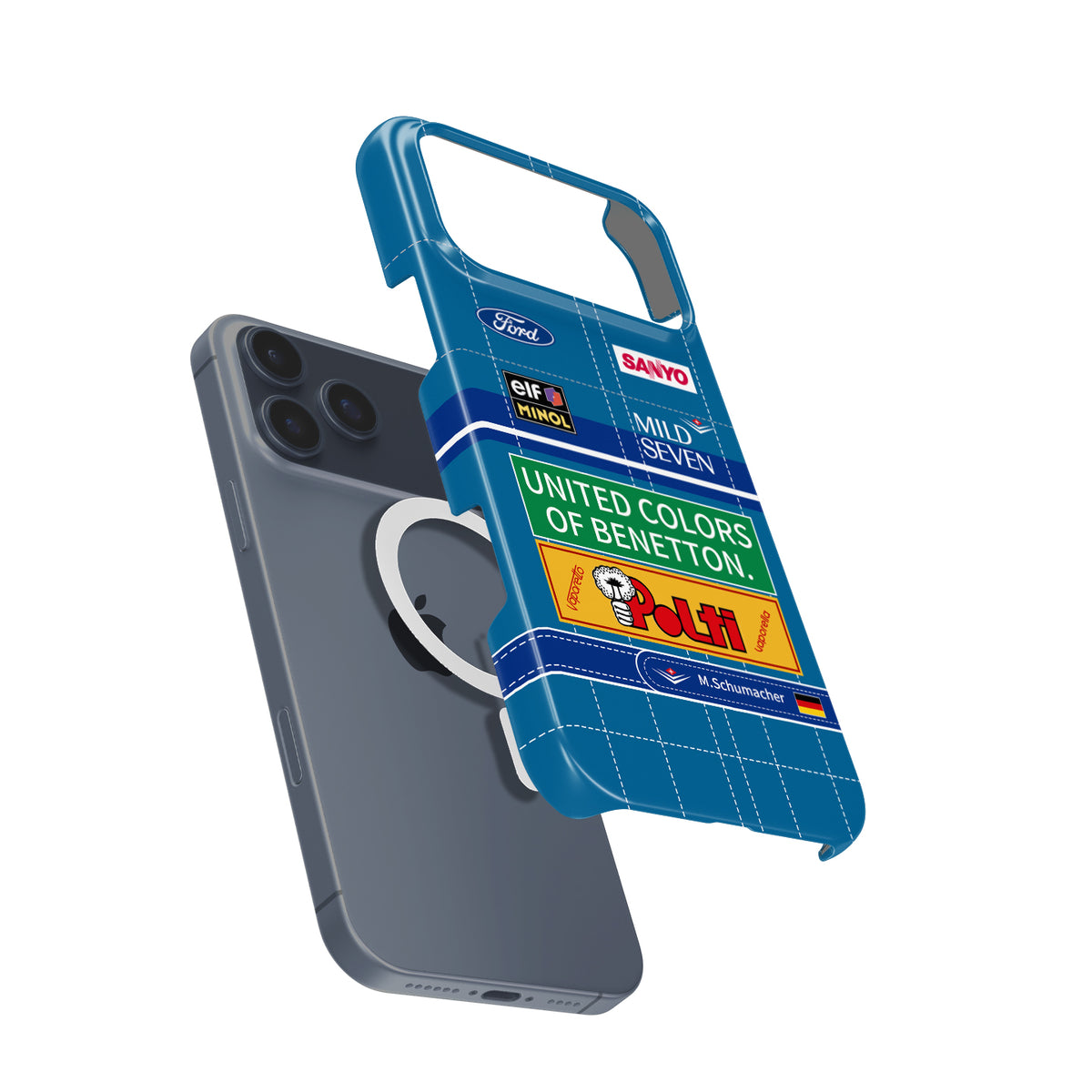 Michael Schumacher 1994 Benetton World Champion Formula 1 racing iPhone case view 4