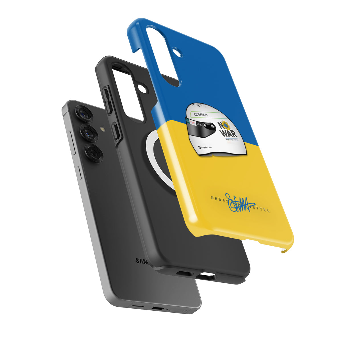 Sebastian Vettel 2022 "No War" Helmet Case - Samsung Galaxy Series