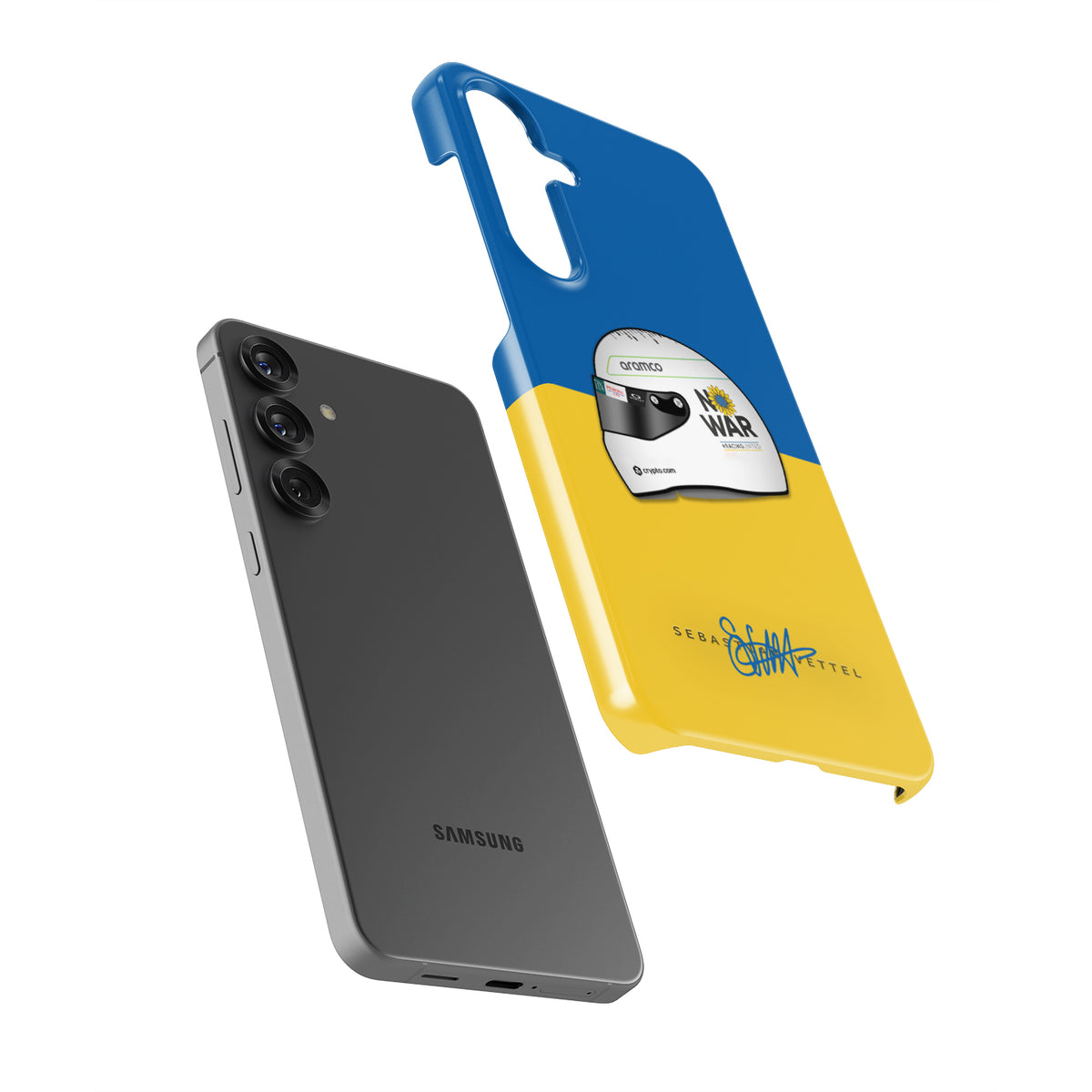 Sebastian Vettel 2022 "No War" Helmet Case - Samsung Galaxy Series