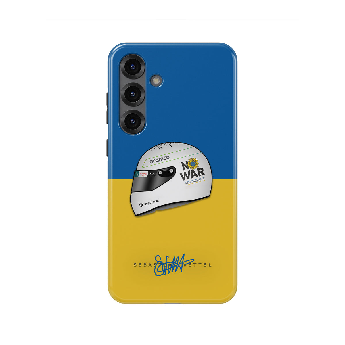 Sebastian Vettel 2022 "No War" Helmet Case - Samsung Galaxy Series