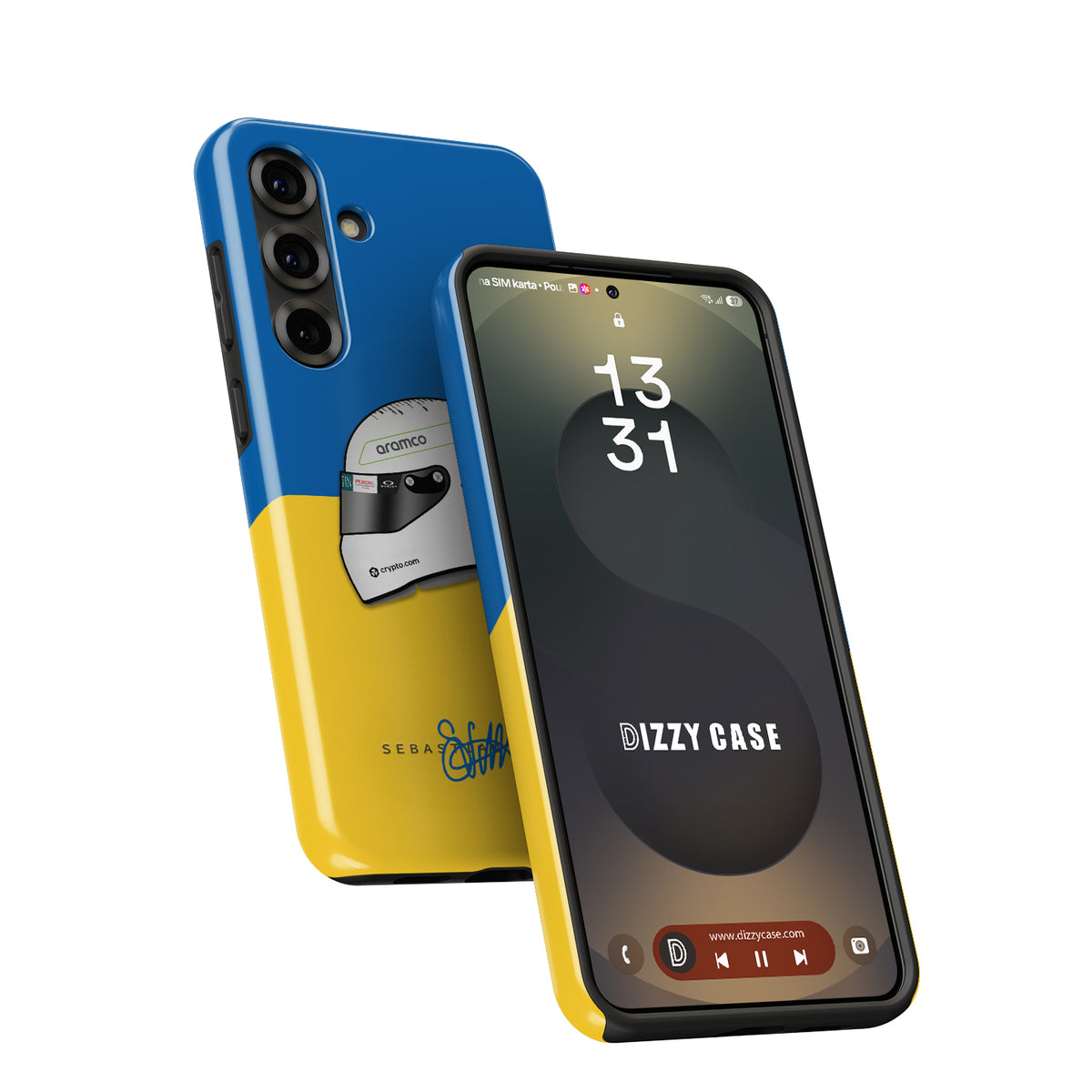 Sebastian Vettel 2022 "No War" Helmet Case - Samsung Galaxy Series