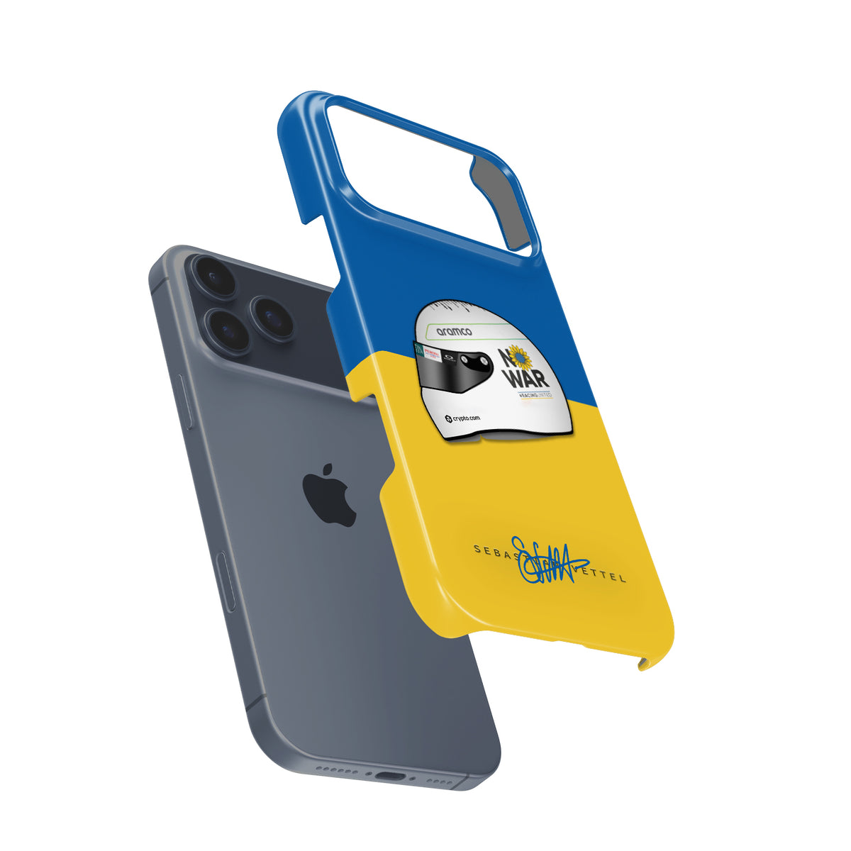Stand for Peace with Sebastian Vettel’s 2022 "No War" Helmet Phone Case
