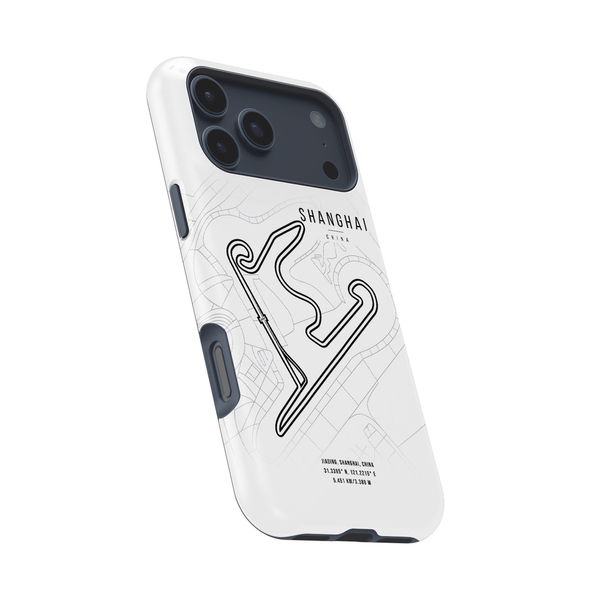 Shanghai F1 Track Map iPhone Case – The Heart of Racing in China