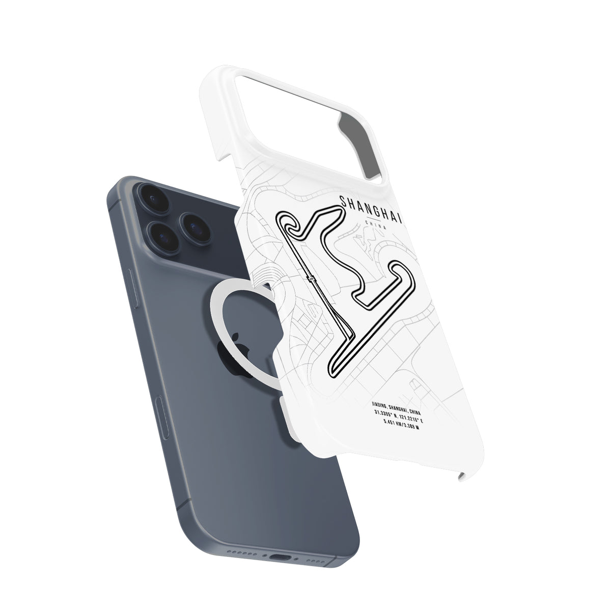 Shanghai F1 Track Map iPhone Case – The Heart of Racing in China