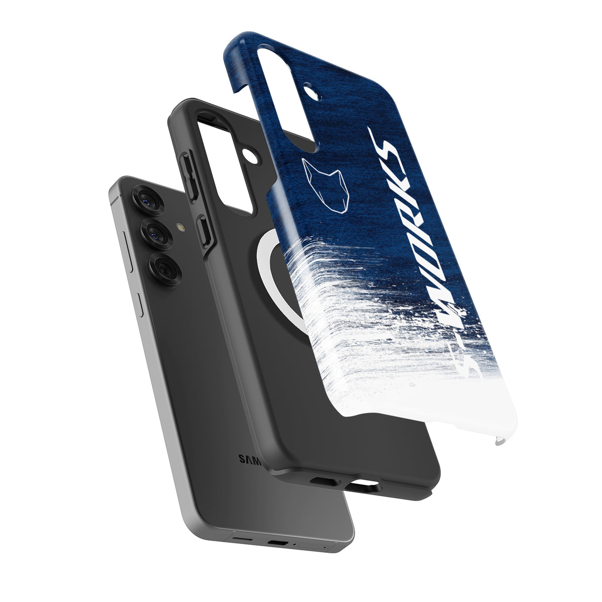 Soudal Quick-Step 2025 Bike Livery Phone Case – Gradient Blue S-Works Design for Samsung