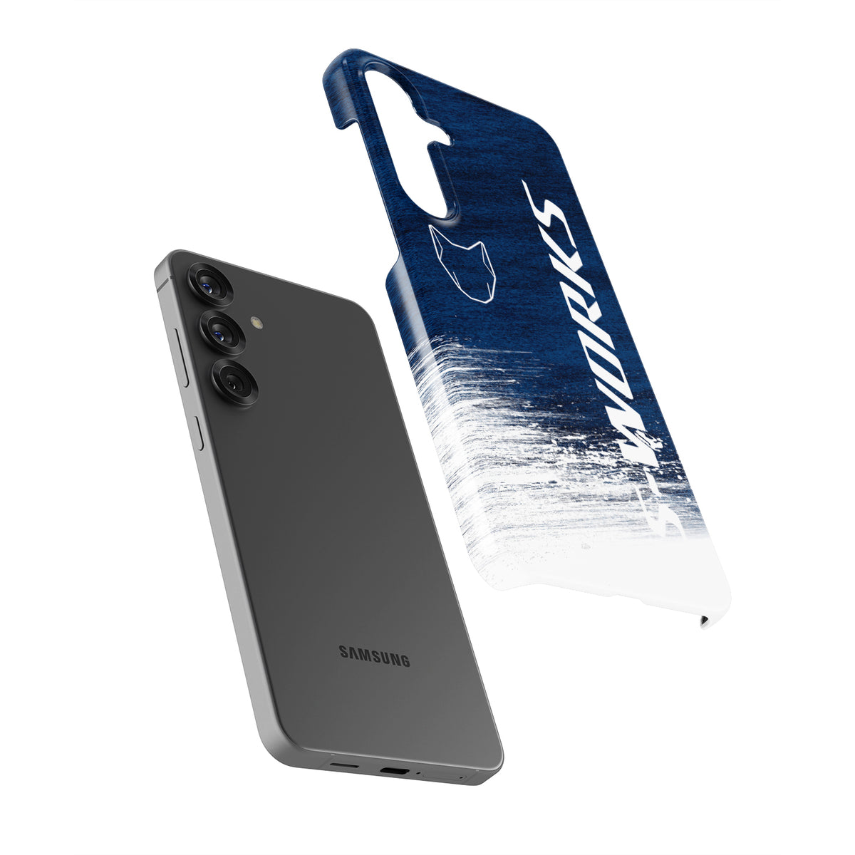 Soudal Quick-Step 2025 Bike Livery Phone Case – Gradient Blue S-Works Design for Samsung