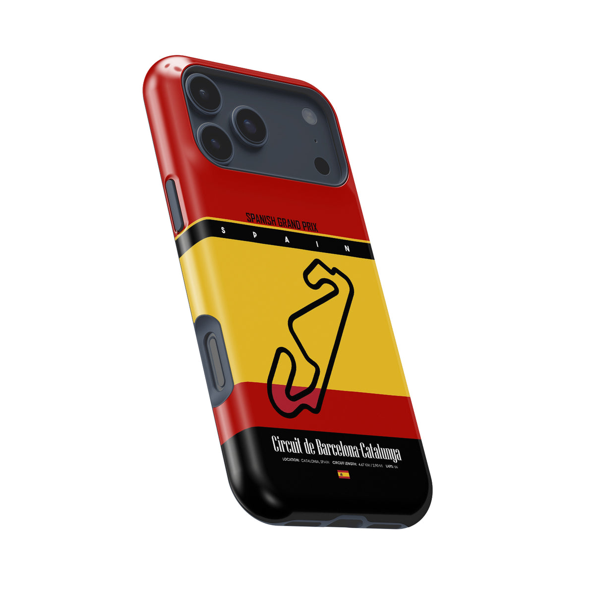 Spanish Grand Prix Track Map iPhone Case – For F1 Fans