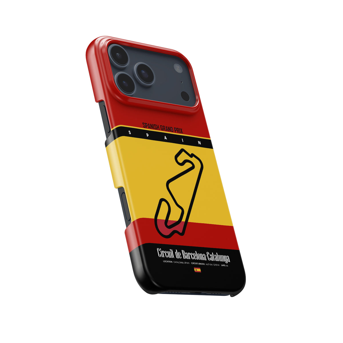 Spanish Grand Prix Track Map iPhone Case – For F1 Fans