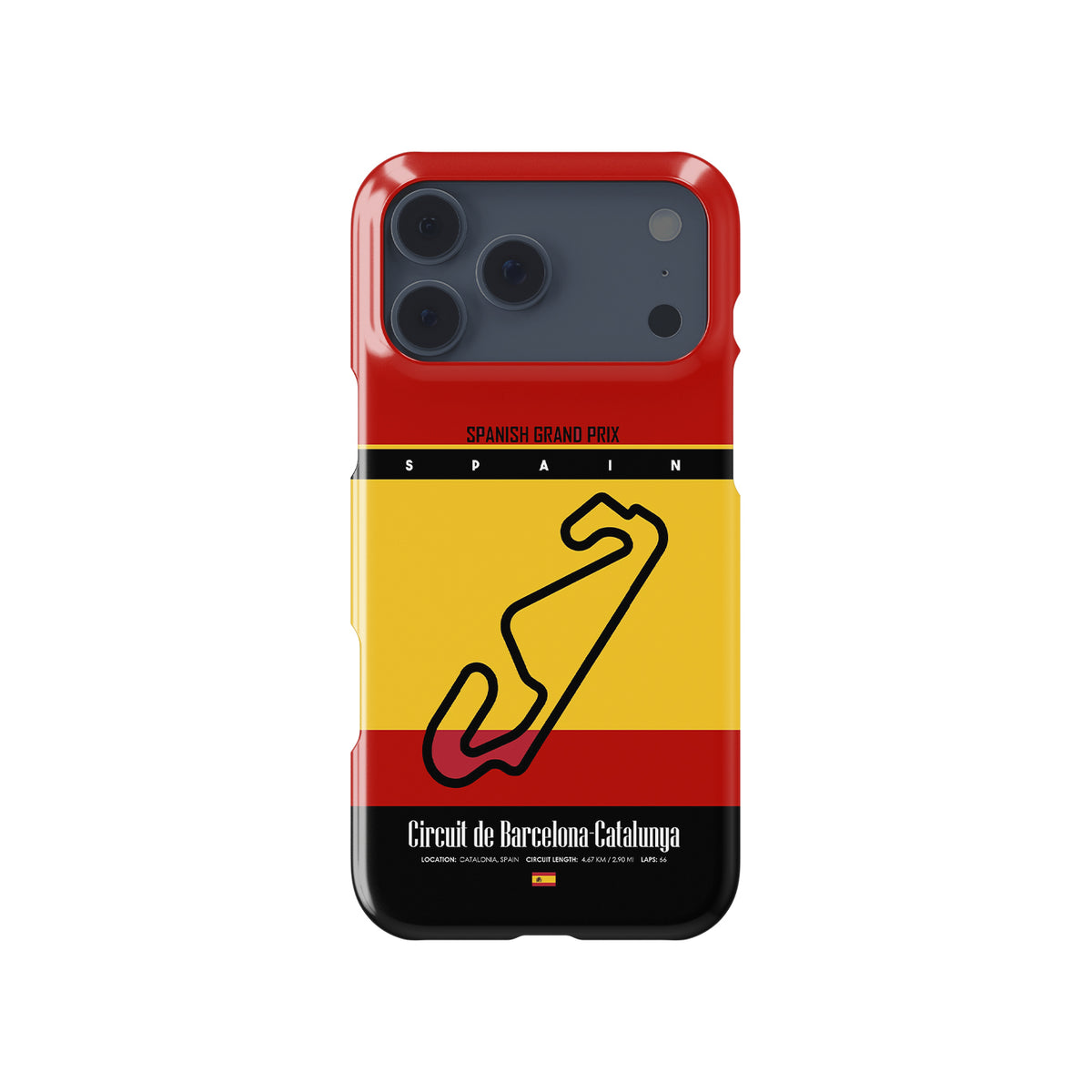 Spanish Grand Prix Track Map iPhone Case – For F1 Fans