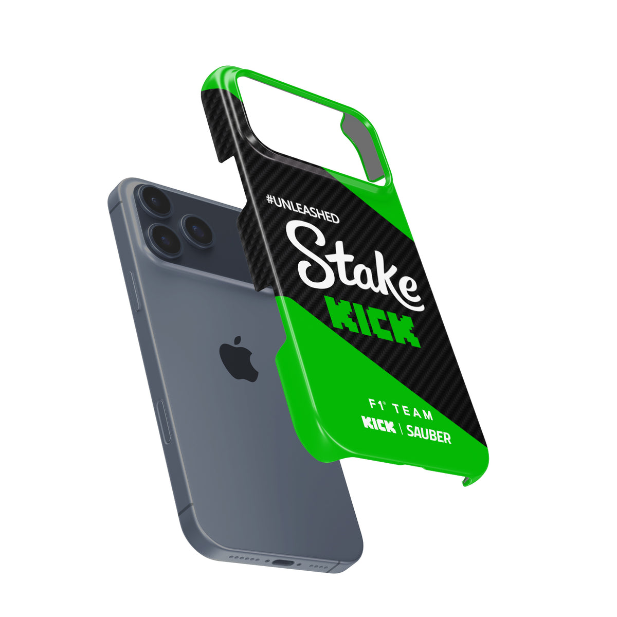 Stake F1 Sauber C44 Bottas Zhou Formula 1 racing iPhone case view 3