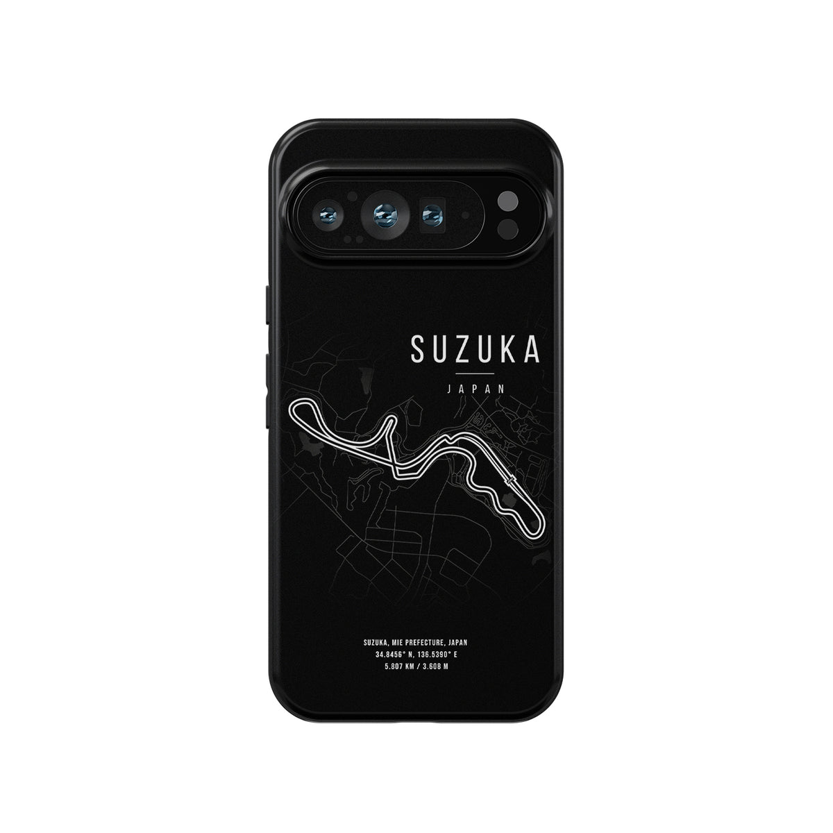 Suzuka F1 Track Map Google Phone Case