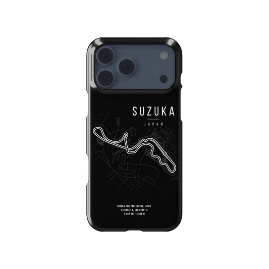 Suzuka F1 Track Map Formula 1 racing iPhone case view 1