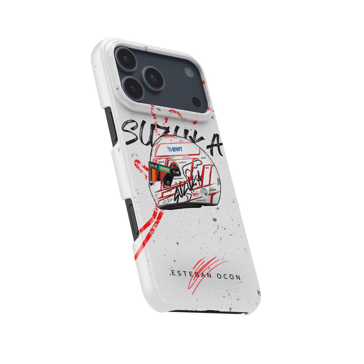 Esteban Ocon 2023 Japanese GP Helmet Formula 1 racing iPhone case view 5