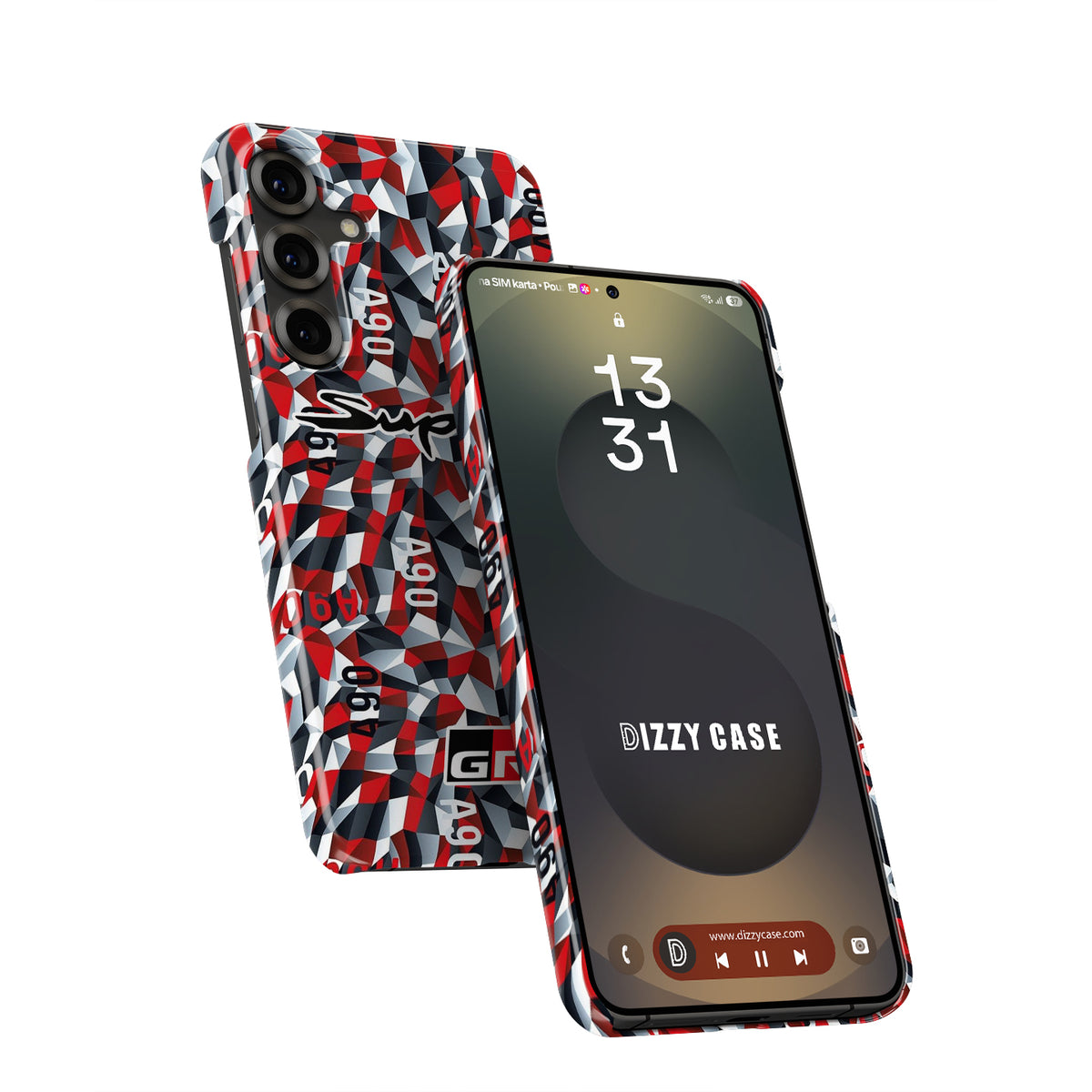 TOYOTA Supra A90 Prototype Livery Phone Case: Bold Racing Style & Protection