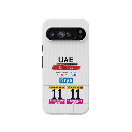 Tadej Pogačar 2023 White Jersey Phone Case: Style & Protection