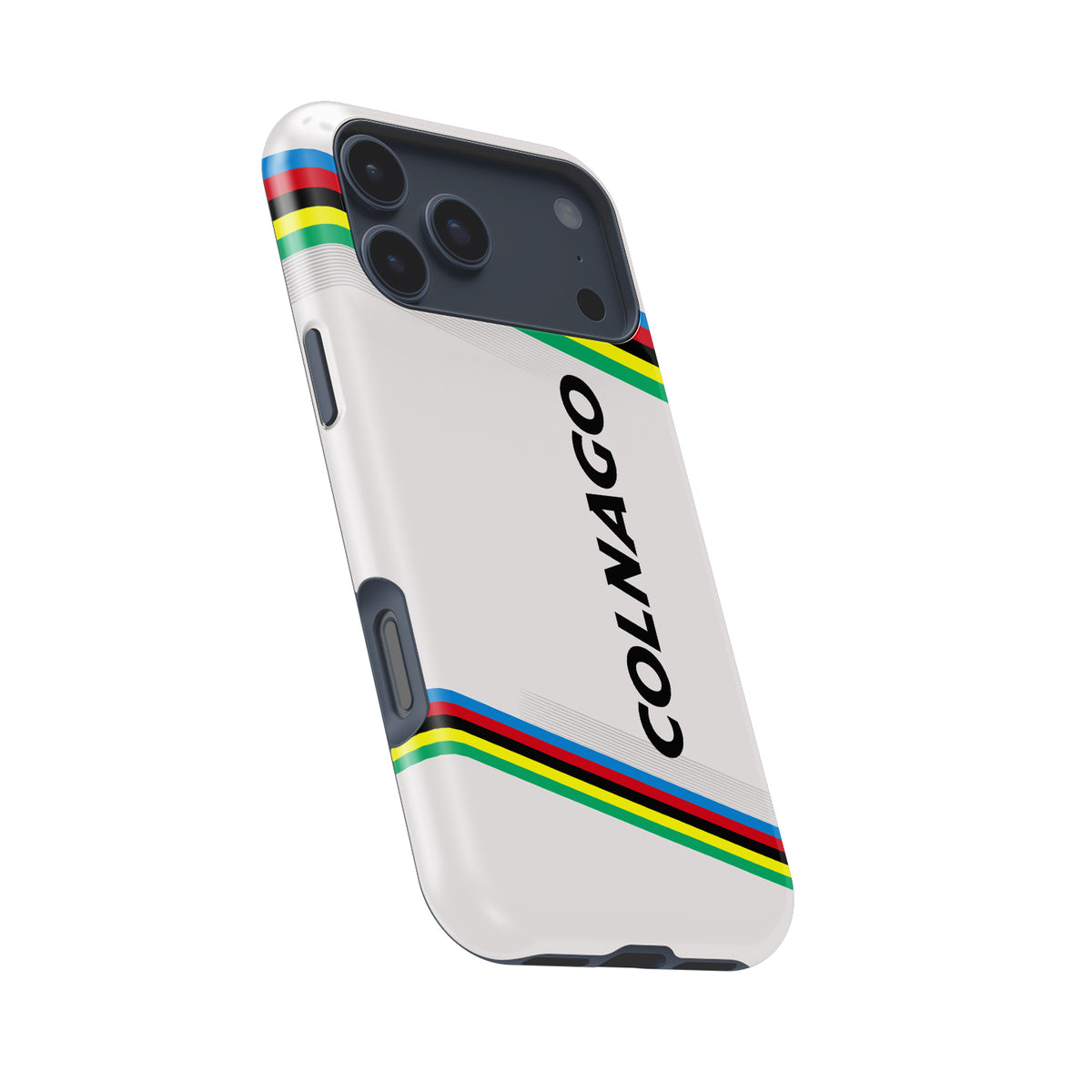 Tadej Pogačar Colnago V4RS UCI Road World Championships Rainbow Livery Phone Case – Apple