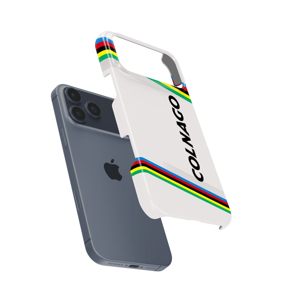 Tadej Pogačar Colnago V4RS UCI Road World Championships Rainbow Livery Phone Case – Apple