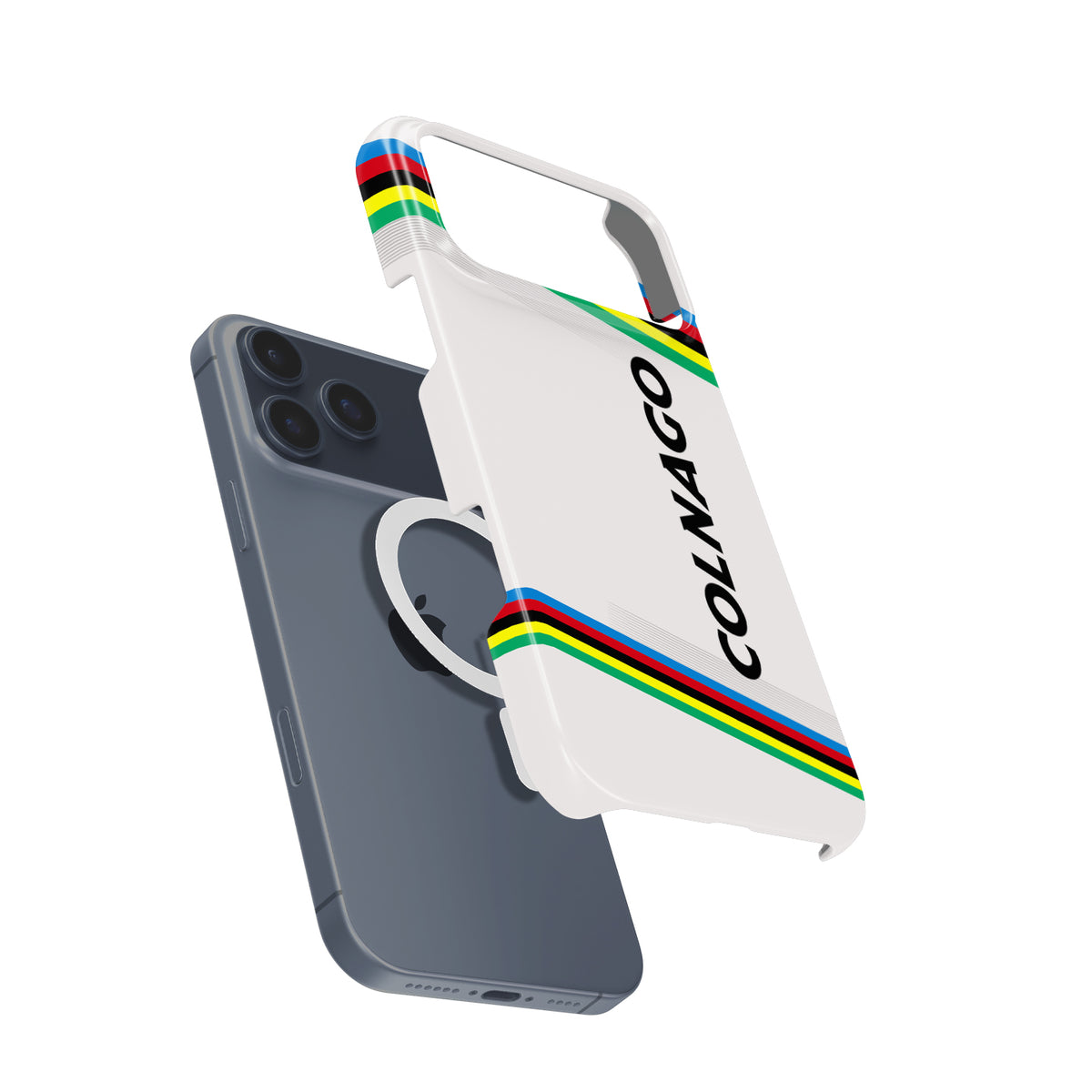Tadej Pogačar Colnago V4RS UCI Road World Championships Rainbow Livery Phone Case – Apple