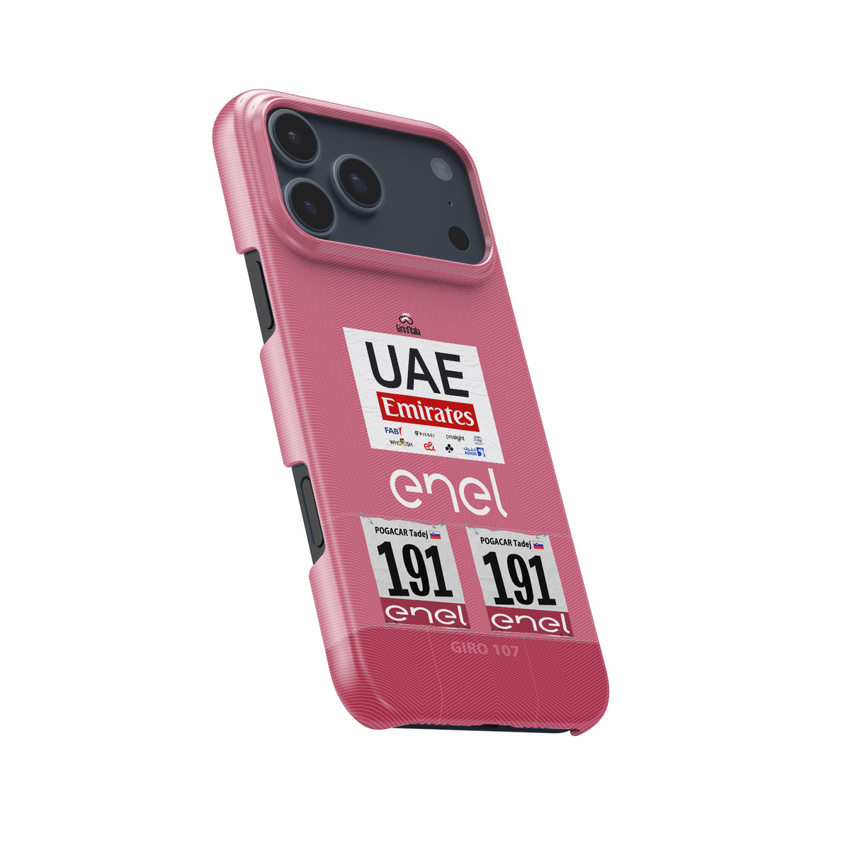 Tadej Pogacar 2024 Giro d'Italia cycling iPhone case view 5