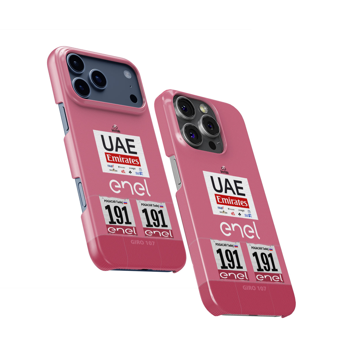 Tadej Pogacar 2024 Giro d'Italia cycling iPhone case view 2