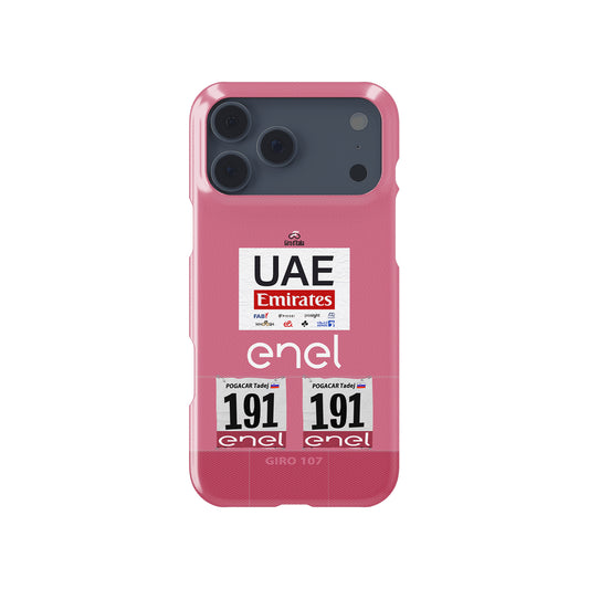 Tadej Pogacar 2024 Giro d'Italia cycling iPhone case view 1