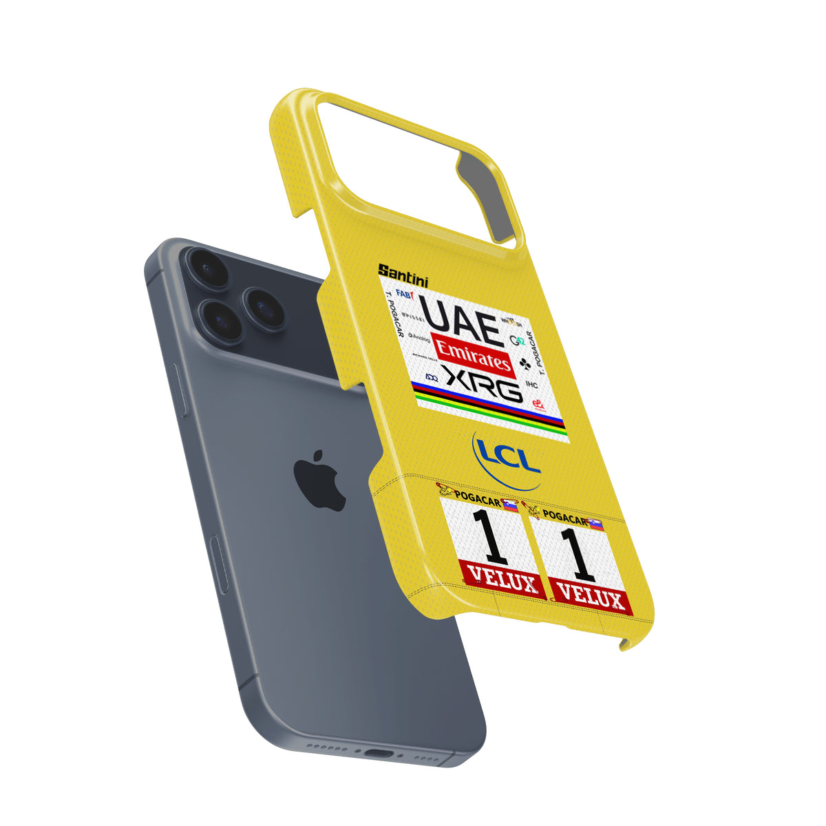 Tadej Pogačar 2025 Tour de France Yellow Jersey Phone Case – Leader’s Tribute Design (for iPhone)