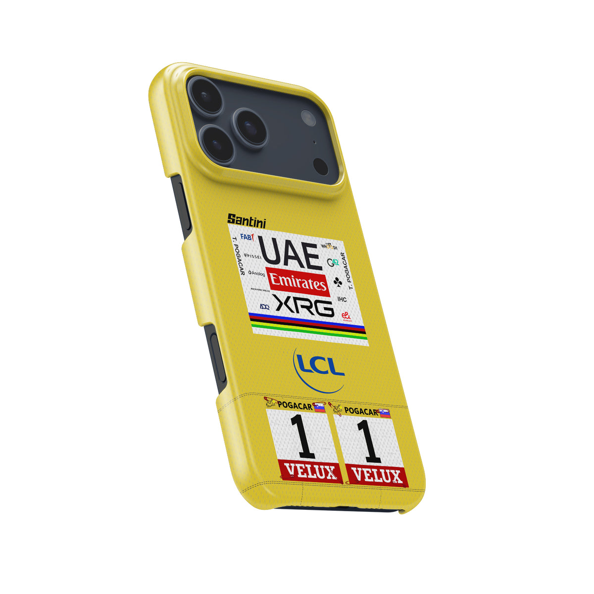 Tadej Pogačar 2025 Tour de France Yellow Jersey Phone Case – Leader’s Tribute Design (for iPhone)