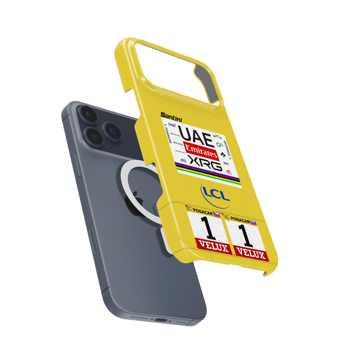 Tadej Pogačar 2025 Tour de France Yellow Jersey Phone Case – Leader’s Tribute Design (for iPhone)