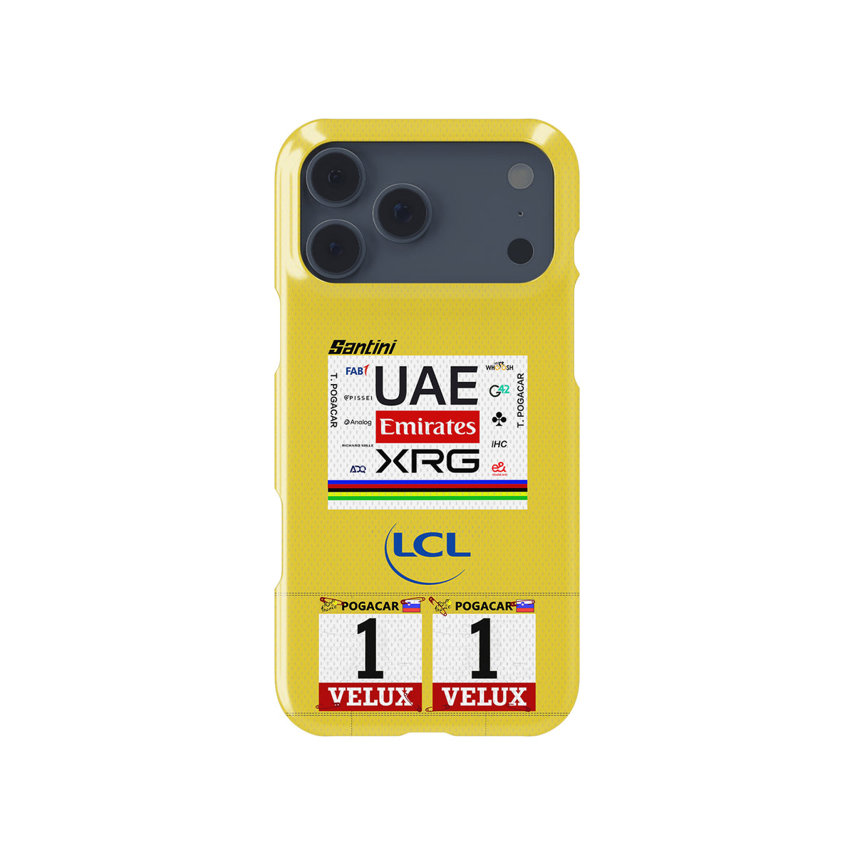 Tadej Pogačar 2025 Tour de France Yellow Jersey Phone Case – Leader’s Tribute Design (for iPhone)