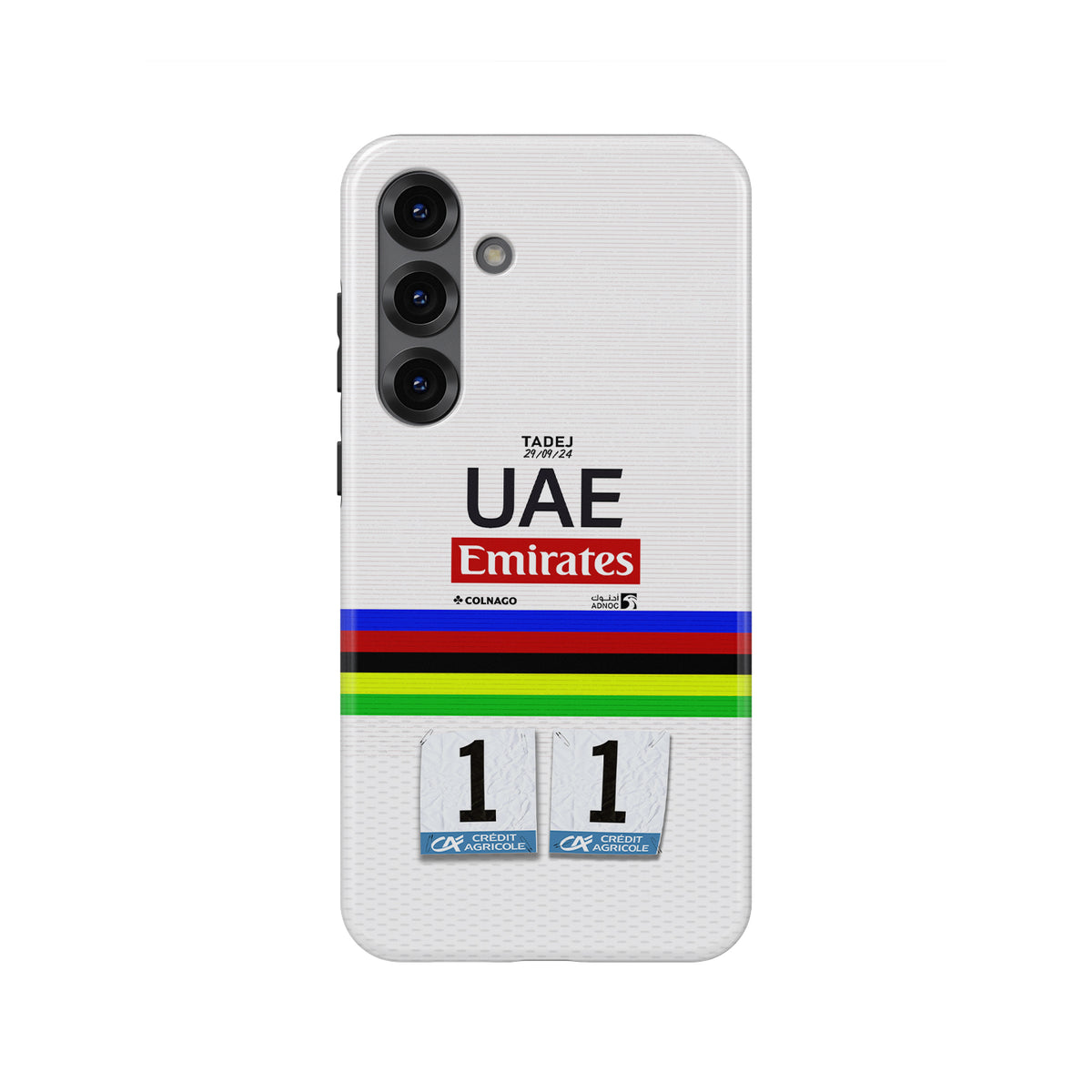 Tadej Pogačar Rainbow Jersey Tour of Lombardy Phone Case – Samsung Models