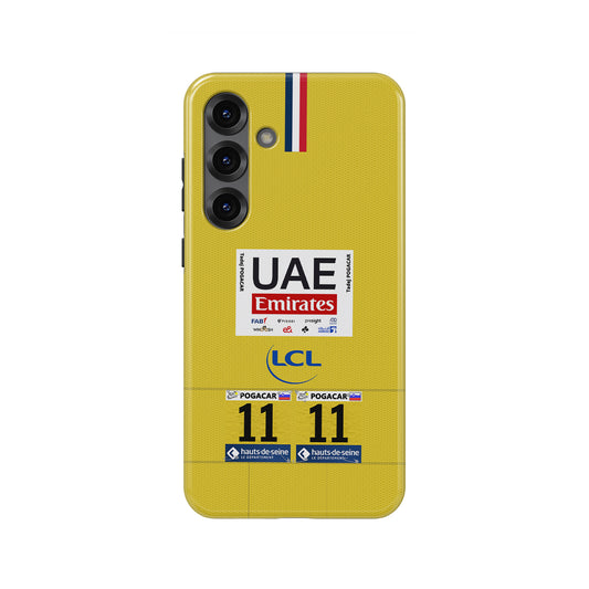 Tadej Pogačar 2025 Tour de France Yellow Jersey Phone Case – Leader’s Tribute Design (for Samsung)