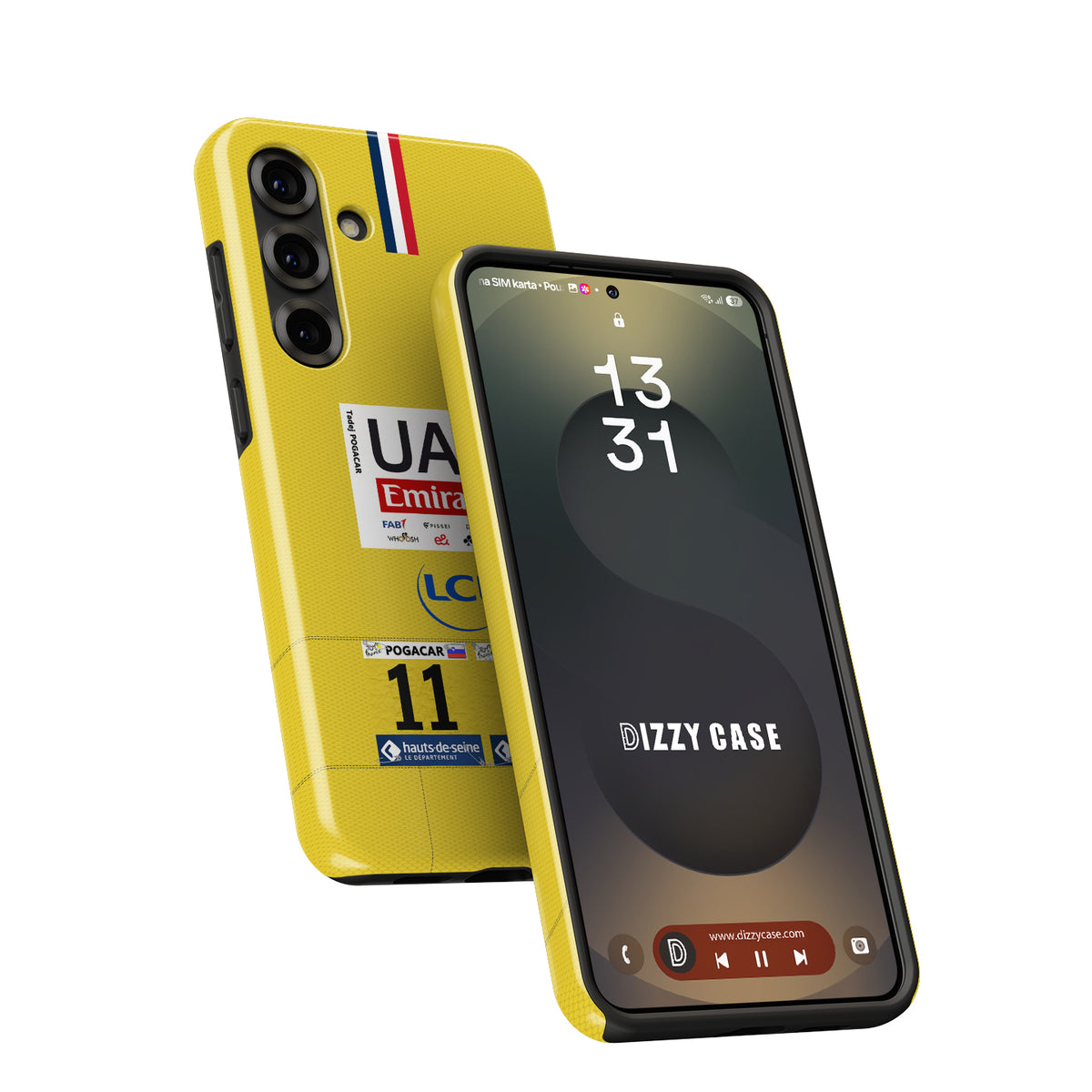 Tadej Pogačar 2025 Tour de France Yellow Jersey Phone Case – Leader’s Tribute Design (for Samsung)