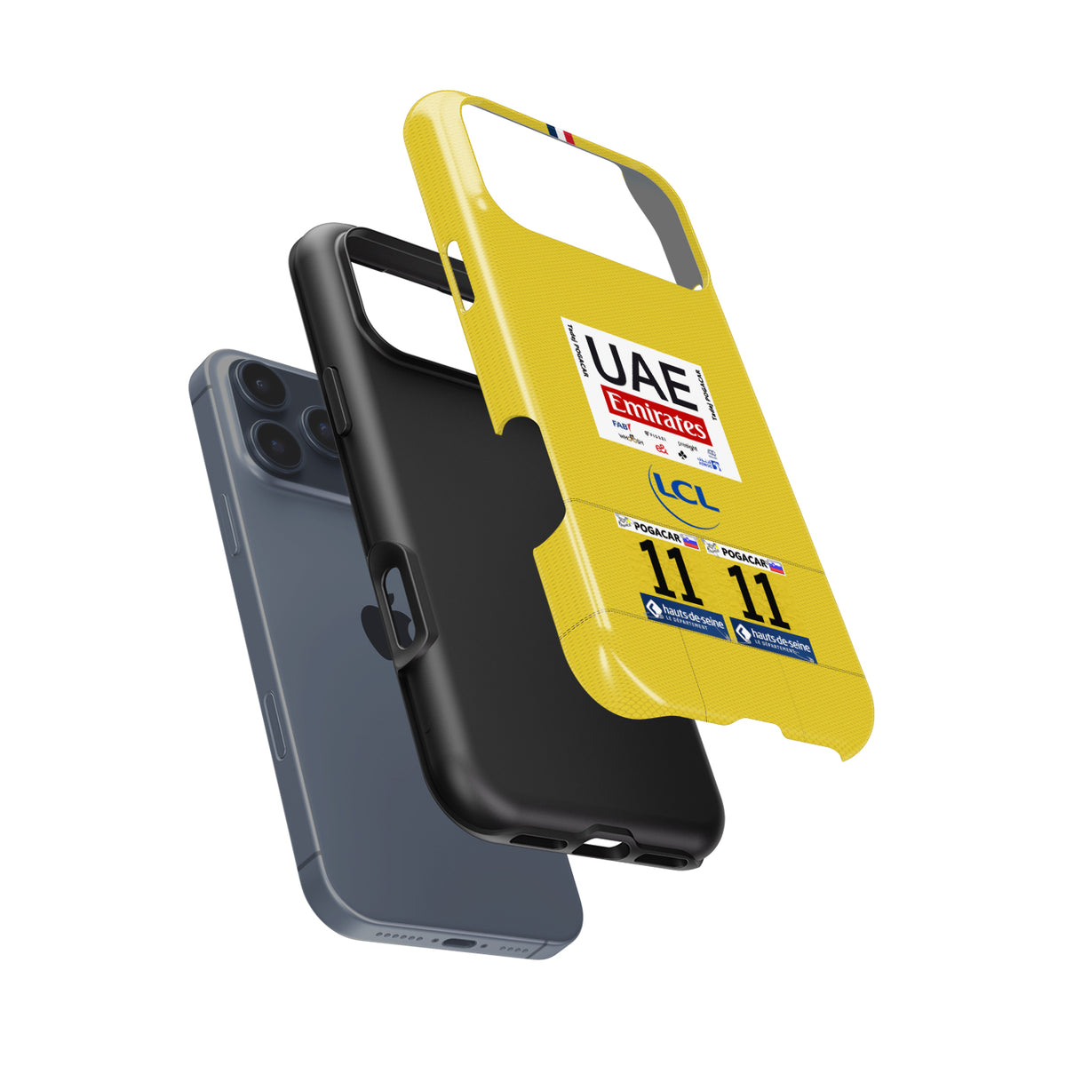 Tadej Pogacar 2024 Tour de France Yellow Jersey Phone Case by DIZZY
