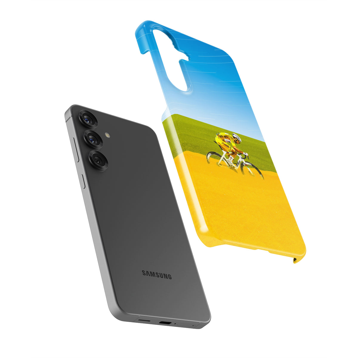 Tadej Pogačar “Solo in Yellow” Phone Case – Tour de France 2025 Edition for Samsung Galaxy